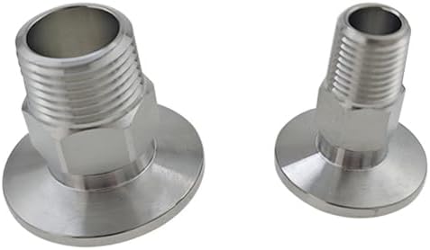 1pc 1/2" BSPT Male Thread KF25 Vacuum Stainless Steel Flange P