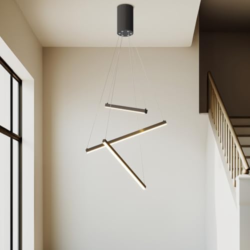 MOD LIGHTING 𝗠𝗢𝗗 𝗟𝗜𝗚𝗛𝗧𝗜𝗡𝗚 Finn Modern Elegant Staircase Chandelier -