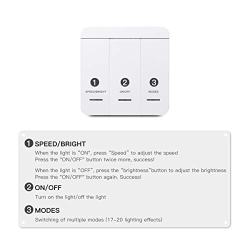 CHNMALITAI10M/33FT Running Water Flowing LED Strip Lights,24V 120Leds/M Running Water Flowing LED Rope Light with Touch Panel Controller Switch for Bedroom Home Wall Decor by CHNMALITAI - Image 4