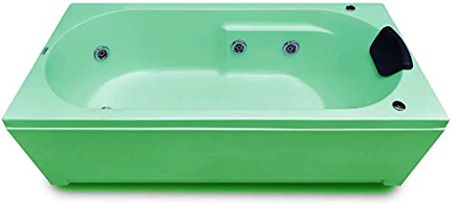 Image of MADONNA Divine Acrylic 5.5 Feet Bathtub with Whirlpool Massage System (Green)