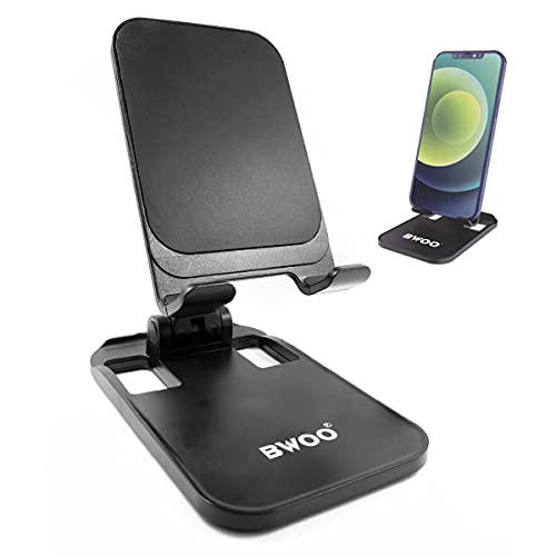 Apokin® Support universel pour téléphone portable vertical avec coussinet en silicone antidérapant pour iPhone, Huawei, Xiaomi, Samsung Noir Cover