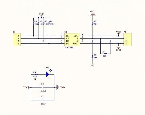 ARCELI 5 STÜCKE 5V MAX485 Modul TTL zu MCU Entwicklungsboard for arduino DIY Kit