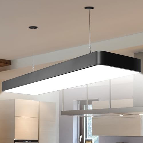 Obihivlo 88W LED Pool Table Light, Suitable for 7'-8' Pool Table Hanging Light, Equipped with Three Color Dimmable Lighting Modes and Remote Control, Suitable for Game Rooms, Office, Coffee Shops