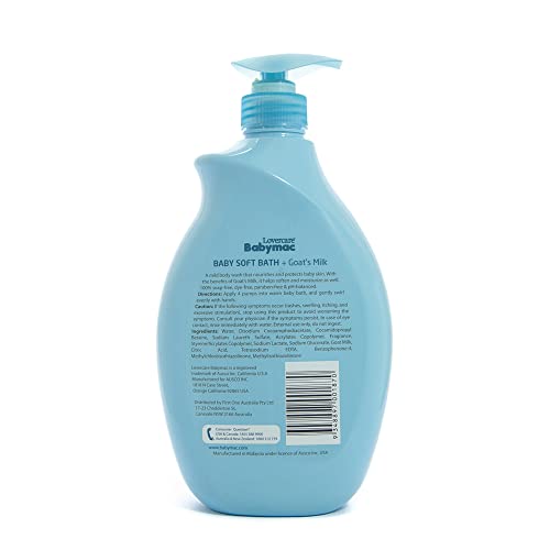 Image of 2-Pack Lovercare Babymac Baby Soft Bath+Goat Milk - 2 x 33.8 fl oz