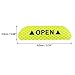 X AUTOHAUX Car Reflective Stickers Night Visibility Warning Reflective Door Open Sign Tape Universal Adhesive for Auto 9.5 x 2.5cm Yellow 12pcs
