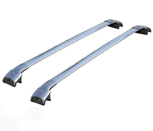Barres de toit en aluminium aérodynamique et léger pour Toyota 4runner 2 pièces argent