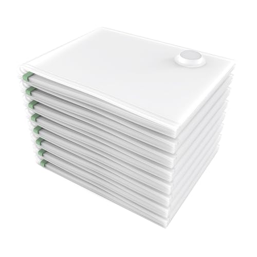 3 Pack Vacuum Compression Zipper Storage Bags for Travel and Home Reusable Vacuum Storage Bags Clear Seal Bags, Waterproof Luggage Organiser for Clothes (50x60cm)