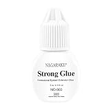 NAGARAKU Colle Extension de Cils Forte 5 ml/2-3s Séchage Rapide/Conservation 30-40 Jours/Légère Odeur et Irritante/Temps de Stockage 5-6 Mois Usage Professionnel Uniquement Adhésive Faux Cils