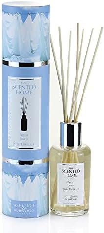 Ashleigh & Burwood The Scented Home Fresh Linen Reed Diffuser 150ml | Long-Lasting & Flame-Free | UK Made Clean Cotton Home Fragrance | Excellent Gift For Family, Friends and Teachers