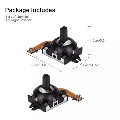 Image of Veanic Replacement Analog Joystick Repair Hall Effect Analog Thumb Stick for PlayStation Portal /PS5 VR2, Left and Right (Left)