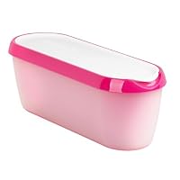 Tovolo Glide-A-Scoop Ice Cream Tub 1.5 Quart Raspberry Tart, Pink
