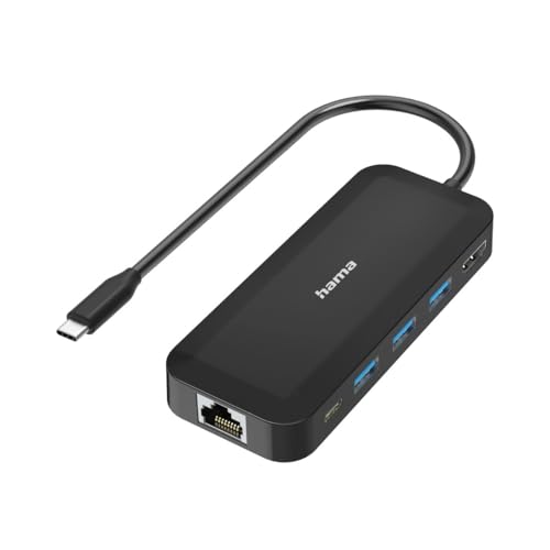 Concentrateur USB Type-C Hama Noir pour le télétravail