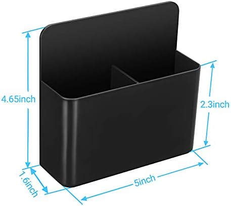 2 Packs Magnetic Marker Holder for Whiteboards / Fridge / Refrigerator, Magnetic Pen Holder Dry Erase Tray with Anisotropic Magnet Backing,black