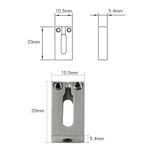OVSAL Guitar Bridge Saddles 10.5mm Stainless Steel Guitar Saddles Tremolo Bridge Saddles for Fender Strat Stratocaster Tele Telecaster 6 String Electric Guitar Saddles (Chrome)