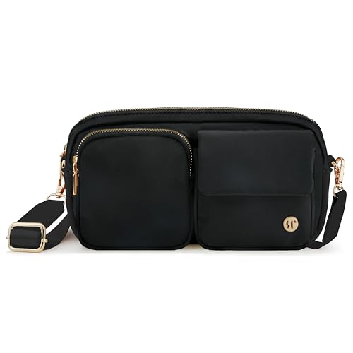 Nylon Crossbody Bag Small Purses for Women Crossbody Shoulder Bags with RFID Blocking Pocket Traveling Workout