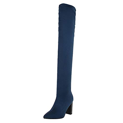 Zapatillas de Moda Botas Altas Cavalier Flexible Mujer Leopardo Codones de Saten...