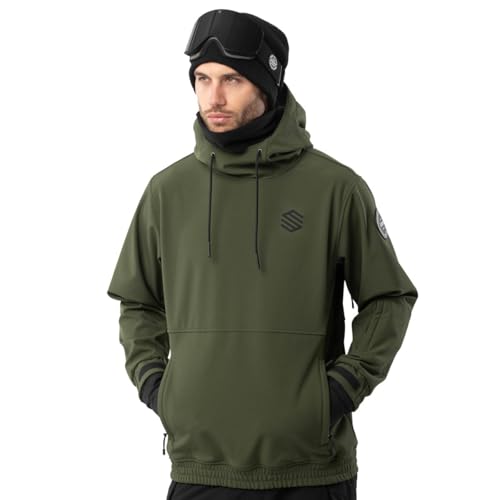 SIROKO - Giacca da Snowboard W1 Kilimanjaro - XL - Verde militare