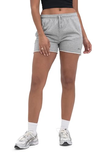 Short de survêtement style bords francs Ethika femme coloris chiné Heather