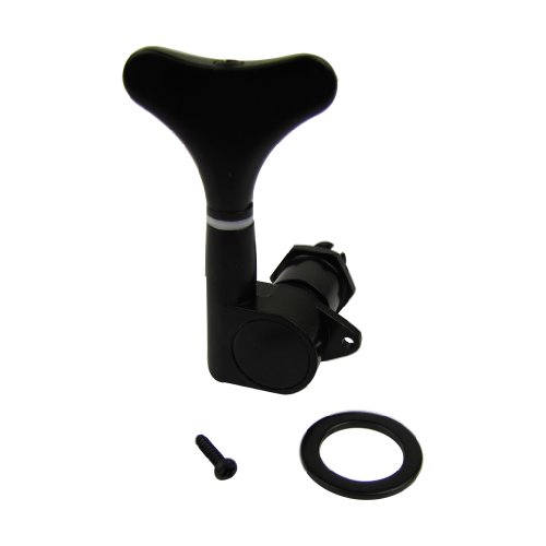 Musiclily Individual Bass Sealed Tuning Pegs Keys Machine Head Tuners Right Hand for Gotoh Style Bass,Black