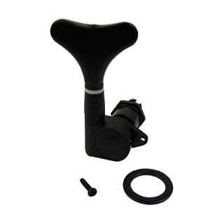 Musiclily Mécaniques basse 4-en-ligne Côté droite scellé bouton type Gotoh pour Basse, Noir(lot de 4) - Les Beatles, Paul McCartney, John Lennon, RIngo Starr, George Harrison Musiclily Mécaniques basse 4-en-ligne Côté droite scellé bouton type Gotoh pour Basse, Noir(lot de 4) – Image 2