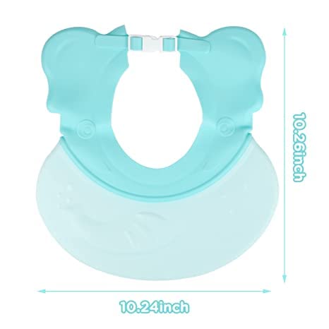 Miniatura 2 de Gorro de ducha para bebé visera de baño ajustable de silicona para niños evita el agua en los ojos orejas y nariz