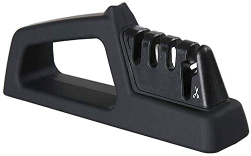 KouRy Kitchen Knife Sharpener 4-Stage Chef Knife Sharpener To Restore Non-Serrated Knife Blades Quickly Safely And Easy To