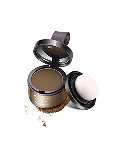 Emirde Hairline Shadow Powder Hair Line Cover Up Powder Magical fluffy thin hair powder makeup hair mask concealer Roots cover up Instant Coverage for Instant Hair 4g 02# Light coffee