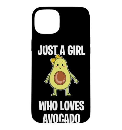 JUST A GIRL WHO LOVES AVOCADO ���킢���A�{�J�h �X�}�z�P�[�X iPhone 15 Plus �p