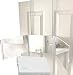 Floxsee Portable Adjustable Tri-Fold Mirror for Home or Travel ... (White)