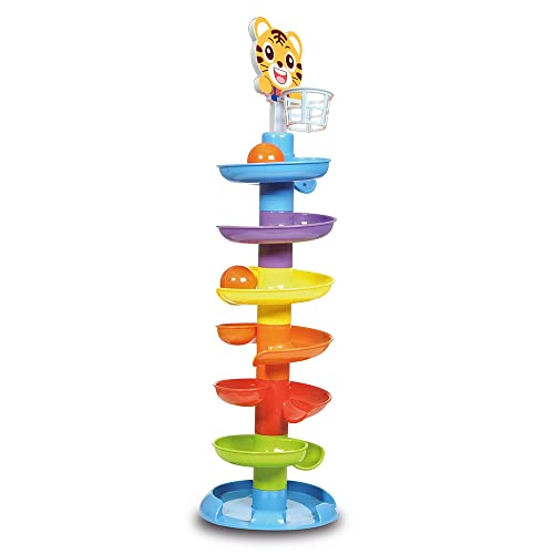 Tour spirale multicolore XL Dolu 5086 grand circuit de billes bébés