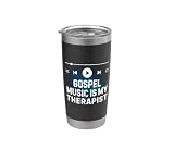 Gospelmusik ist mein Therapeut Christliche Musikliebhaber-Therapie Doppelwandiger Edelstahl-Thermobecher