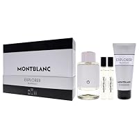 Explorer Platinum by Mont Blanc for Men - 4 Pc Gift Set 3.3oz EDP Spray, 2 x 0.25oz EDP Spray (Mini), 3.3oz Shower Gel — image 4