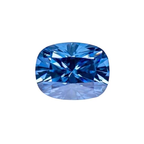 Moissanite bleu roi coussin : l'éclat d'un diamant sans le coût élevé pour création de bijoux