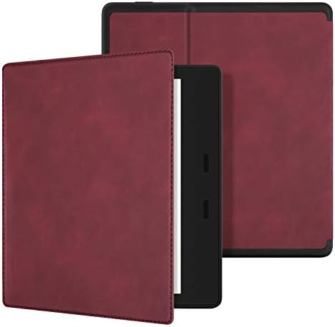 Ayotu Skin Touch Feeling Case for All-New Kindle Oasis(10th Gen, 2019 Release & 9th Gen, 2017 Release),with Auto Wake/Sleep,New Waterproof 7''Kindle Oasis Cover,Soft Shell Series KO The Red Wine