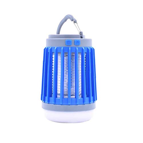 JRXyDfxn Led Home Purple Electric Shock Anti-mosquito Light Solar Usb Rechargeable Outdoor Camping Lighting Mosquito Repellent Light 1set Blue