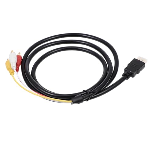 Housoutil Adapter Cable to Conversion 3 Leads Signal Transfer for Tvs Projectors Receivers Easy to Use