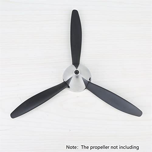 ZHIPAIJI 3 Inch Silver Metal Airplane Spinner, RC Airplane Propeller, Gas Powered, Adults Hobbyists
