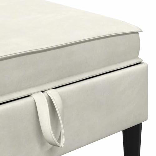 Pouf avec rangement canapé modulable banquette coffre velours - 8