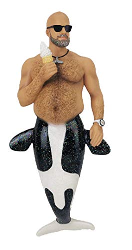 December Diamonds Beached Whale Merman Christmas Ornament 5555129 New