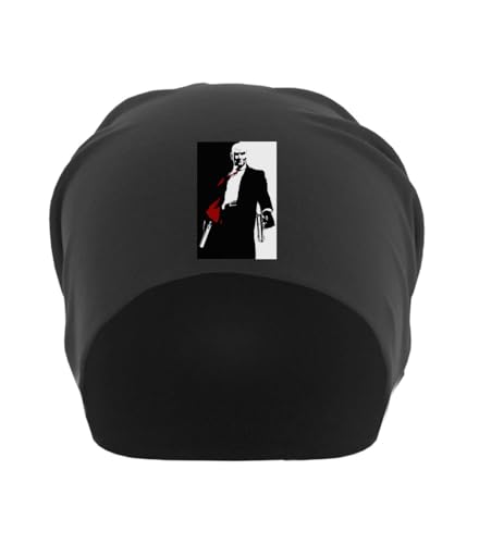 Bonnet souple en coton fin ultra léger et respirant coloris noir mat