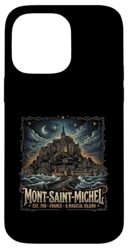 Mont Saint Michel France Gothic Vibes Vintage Inspired �X�}�z�P�[�X iPhone 14 Pro Max �p