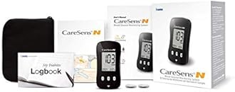 CareSens N Blood Glucose Monitoring Meter (Auto Coding) - 1 Diabetes Blood Glucose Meter, 1 User Guide, 1 Quick Reference guide, 1 Case & 2 CR 2032 Batteries