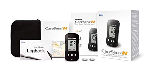 CareSens N Blood Glucose Monitoring Meter (Auto Coding) - 1 Diabetes Blood Glucose Meter, 1 User Guide, 1 Quick Reference guide, 1 Case & 2 CR 2032 Batteries - Thumbnail 2