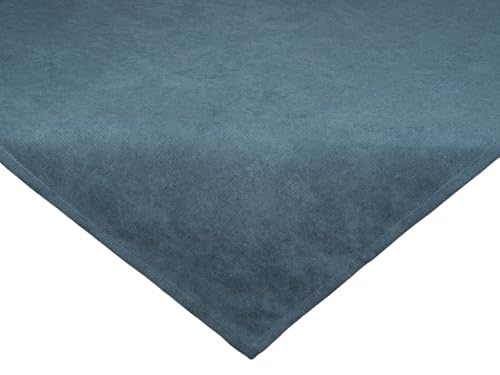 beties Farbton-Serie XS Mitteldecke ca. 60x60 cm Premium Uni Tischdecke aus deutschem Unternehmen, Chenille-Haptik in Raumausstatter Qualität - nordlicht-blau
