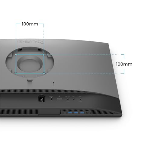 BenQ PD2706QN Écran de 27" 2K QHD 2560x1440 pour graphistes, IPS, 95% P3, 100% sRGB/Rec.709, USB-C 90W, 100Hz, calibrage Logiciel, chaînage en série, Panneau Mat Nano Anti-reflet, réglable en Hauteur