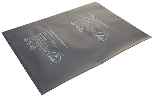 Hq Tec Black Bag, Conductive 6X10 Pk100, Bag Colour Bag Thickness 101.6Μm, Conductive Bag, Length - Imperial 10", Length - Metric 254Mm, Heat Seal, Width - Imperial 6", Width - Metric 152Mm, Approval