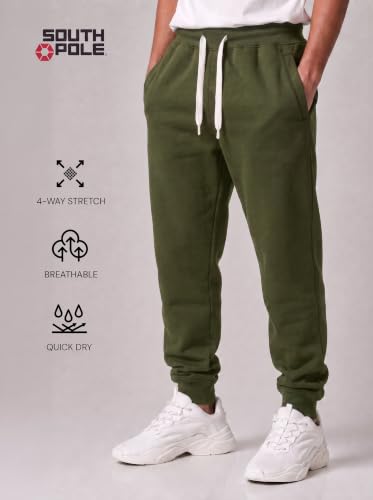 Image of Southpole Fleece Joggers for Men with Pockets
