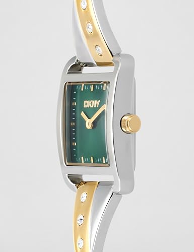 Image of DKNY City Bangle Analog Plain 2-Hands Japanese Movement Square Dial, Diameter 22 x 30 MM, 30 m Water Resistance Women's Wrist Watch - DK1L005M00