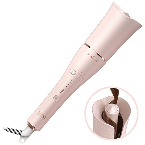LENA Auto Hair Curling Wand, Professional Hair Curler Iron Styler, Automatic Rotating Styling Tool with Ceramic Ionic Barrel and Smart Anti-Stuck Sensor for Long and Medium-Length Hair