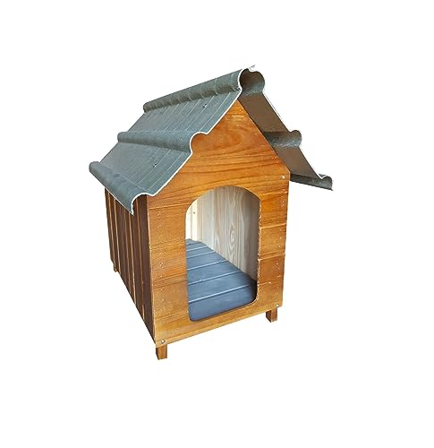 Casinha de Cachorro Telhado Ecológico De Madeira Gigante N 6